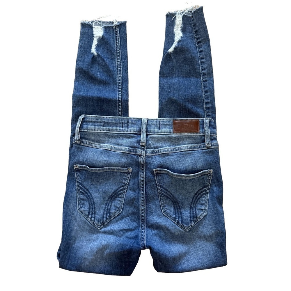 HOLLISTER🌊 Women’s High-Rise Distressed Super Skinny Jeans 👖🔥💃 Size 0 Short - Picture 6 of 16